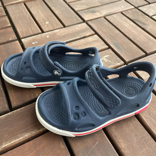 crocs(クロックス)の☆美品 クロックス キッズ ベビー サンダル C7 15㎝ ジビッツプレゼント☆ キッズ/ベビー/マタニティのキッズ靴/シューズ(15cm~)(サンダル)の商品写真