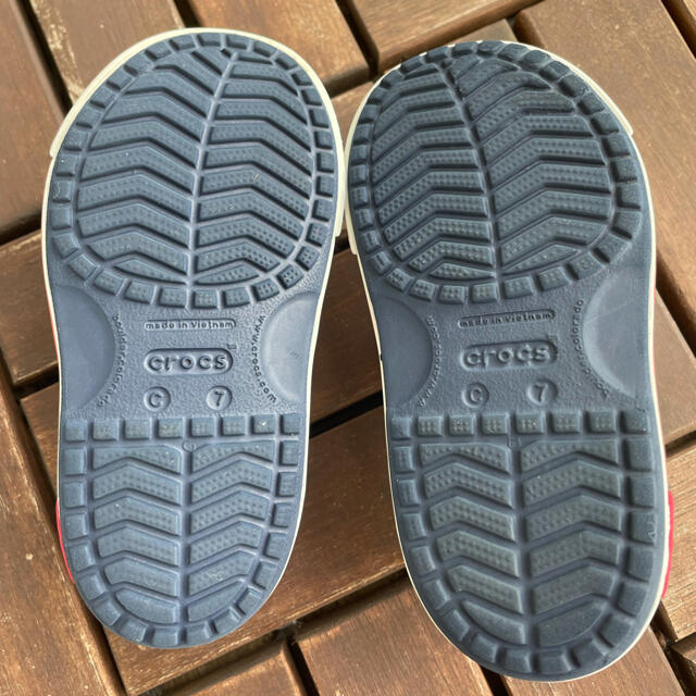 crocs(クロックス)の☆美品 クロックス キッズ ベビー サンダル C7 15㎝ ジビッツプレゼント☆ キッズ/ベビー/マタニティのキッズ靴/シューズ(15cm~)(サンダル)の商品写真