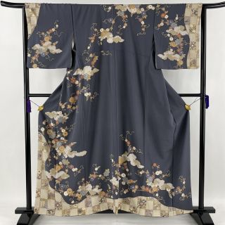 訪問着 美品 逸品 身丈158cm 裄丈65cm 正絹 【中古】(着物)