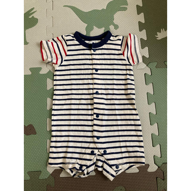 西松屋(ニシマツヤ)の男の子柄 ロンパース 5点 セット キッズ/ベビー/マタニティのベビー服(~85cm)(ロンパース)の商品写真