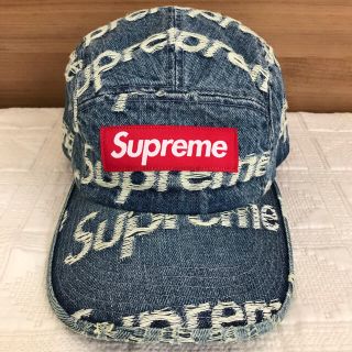 シュプリーム(Supreme)の★21ssSupreme Frayed Logos Denim Camp Cap(キャップ)