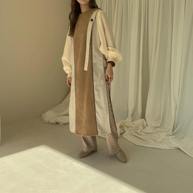 Kastane(カスタネ)のお値下げ可◎two-tone suede long vest レディースのトップス(ベスト/ジレ)の商品写真