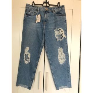 エイソス(asos)の新品タグ付き　asos DENIM ダメージジーンズ(デニム/ジーンズ)