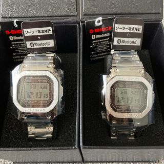 ジーショック(G-SHOCK)の2個ｾｯﾄ)G-SHOCK GMW-B5000D-1JF フルメタル シルバー(腕時計(デジタル))