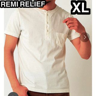 レミレリーフ(REMI RELIEF)のREMI RELIEF 🇯🇵日本製【高品質】ヘンリーネックポケットT(Tシャツ/カットソー(半袖/袖なし))