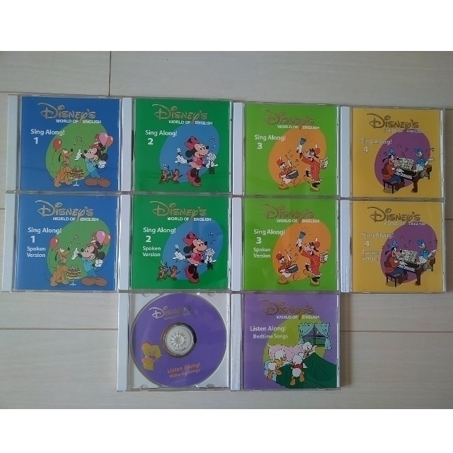 Disney(ディズニー)のディズニー　英語　dwe　シングアロング　CD　DVD　セット エンタメ/ホビーのDVD/ブルーレイ(キッズ/ファミリー)の商品写真