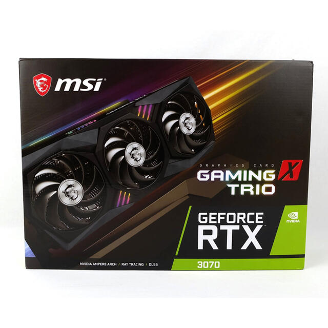 5888ブーストクロック新品未開封　MSI GeForce RTX 3070 Gaming X Trio