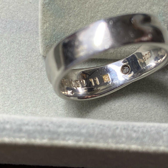 プラチナ900エンゲージリングダイヤ入り レディースのアクセサリー(リング(指輪))の商品写真