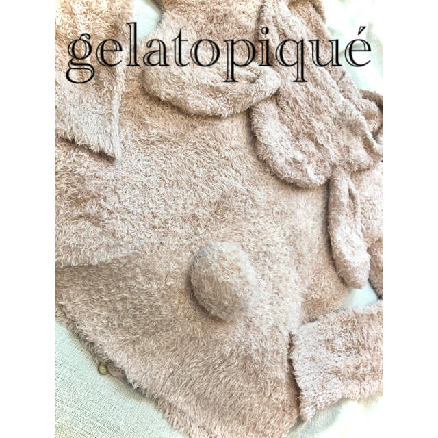 gelato pique(ジェラートピケ)のgelato piqué うさ耳ルームウェア レディースのルームウェア/パジャマ(ルームウェア)の商品写真