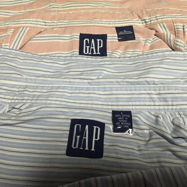 GAP(ギャップ)の激値下げ！！  GAP ギャップ 長袖シャツ ストライプ XL〜XXL メンズのトップス(シャツ)の商品写真