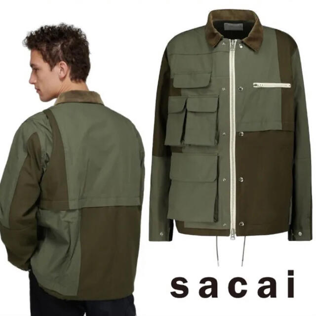 sacai　 21SS COTTON NYLON OXFORD BLOUSON