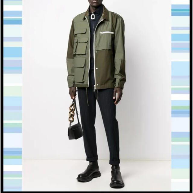 sacai 21ss Cotton Nylon Oxford Blouson