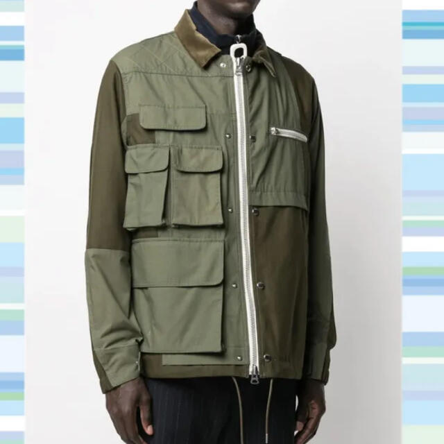 sacai 21ss Cotton Nylon Oxford Blouson