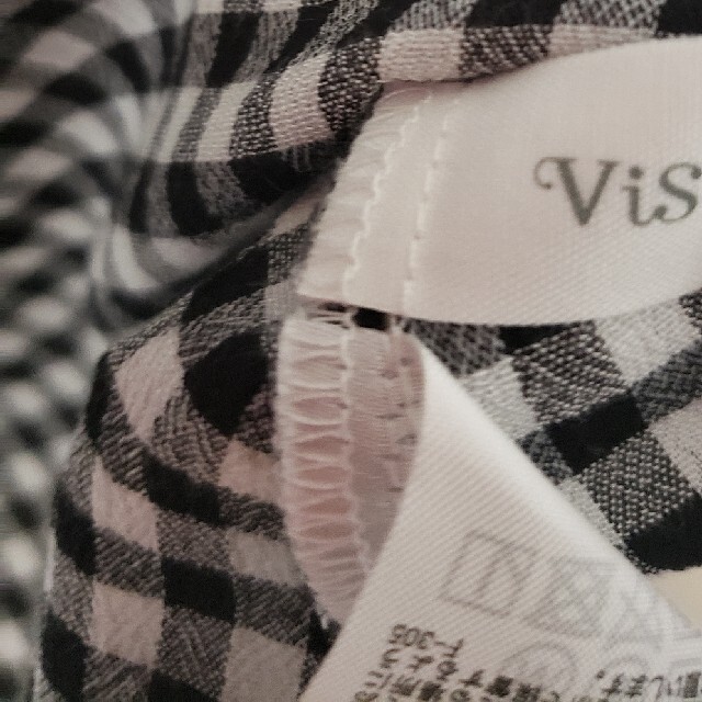 ViS(ヴィス)のVIS ギンガムチェックブラウス レディースのトップス(シャツ/ブラウス(半袖/袖なし))の商品写真