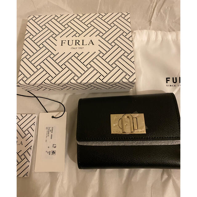 Furla - フルラ 3つ折り財布 FURLA 1927 ミニ財布 ブラック の通販 by ...