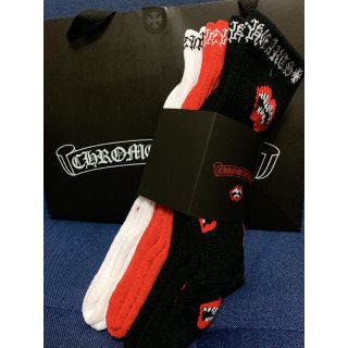 クロムハーツ(Chrome Hearts)のLサイズ　Chrome Hearts Socks PPO CHOMPER 3PK(ソックス)