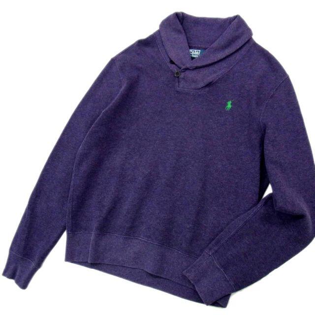 POLO RALPH LAUREN(ポロラルフローレン)のPolo by Ralph Lauren ショールカラー・プルオーバー 紫 メンズのトップス(スウェット)の商品写真