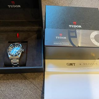 チュードル(Tudor)のTUDOR ヘリテージブラックベイ 79230N GMT購入 美品(腕時計(アナログ))