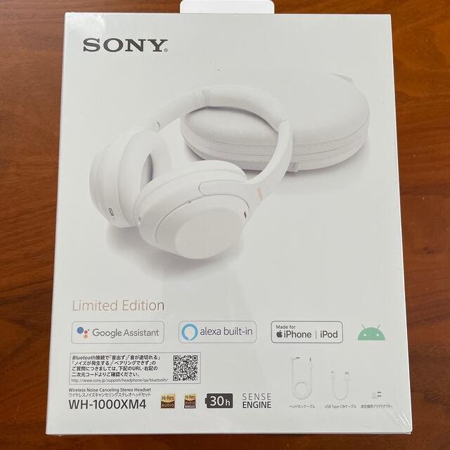 SONY(ソニー)のSONY ソニー ワイヤレスヘッドホン WH-1000XM4 サイレントホワイト スマホ/家電/カメラのオーディオ機器(ヘッドフォン/イヤフォン)の商品写真