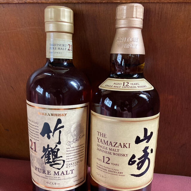 竹鶴21年 山崎12年 箱無し食品/飲料/酒