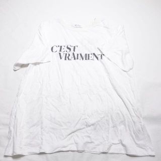 ミラオーウェン(Mila Owen)のMila Owen　ロゴ入りTシャツ　レディース　ホワイト(Tシャツ(半袖/袖なし))