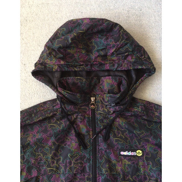 adidas neon camouflage nylon jacket