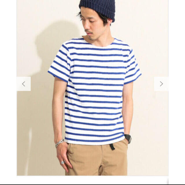 URBAN RESEARCH(アーバンリサーチ)のSonny Label クールドライ　パイルボーダーTシャツ　ロイヤルブルー メンズのトップス(Tシャツ/カットソー(半袖/袖なし))の商品写真