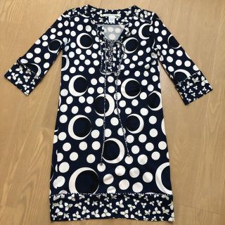 ダイアンフォンファステンバーグ(DIANE von FURSTENBERG)のDvF Diane von Furstenberg ドット柄　ワンピース(ひざ丈ワンピース)