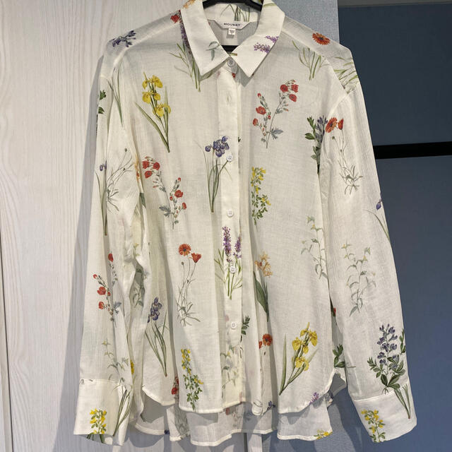 moussy(マウジー)のmoussy BOTANICAL SHEER シャツ レディースのトップス(シャツ/ブラウス(長袖/七分))の商品写真