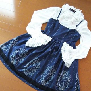 アンジェリックプリティー(Angelic Pretty)のto Alice ジャンパースカート ♪(ひざ丈ワンピース)