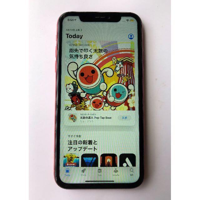Apple - SIMフリー iPhone XR 64GB 91%　赤