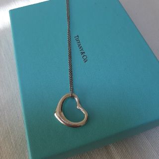 ティファニー(Tiffany & Co.)のTIFFANY　シルバーオープンハート　一番大きいサイズ＝27㎜　美品(ネックレス)