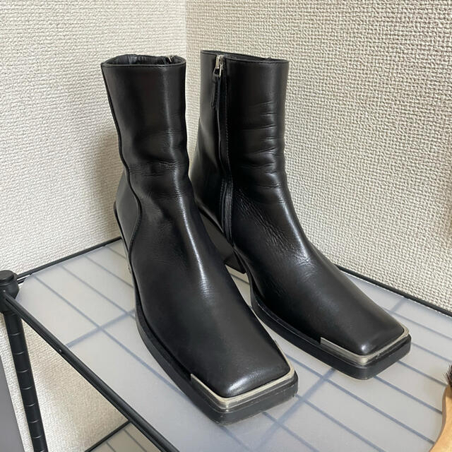 acne studios スクエアトゥブーツ 激安大特価! 52%割引 previntec.com