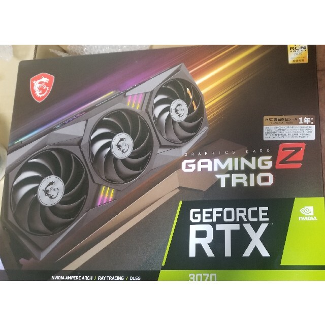 RTX 3070 GamingX trio 新品1830MHzメモリタイプ