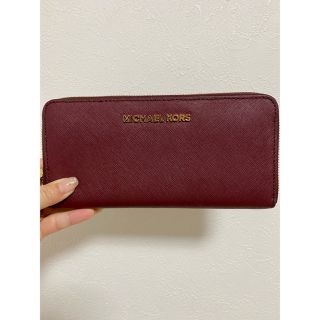 マイケルコース(Michael Kors)のマイケルコース　長財布【ワインレッド】(財布)