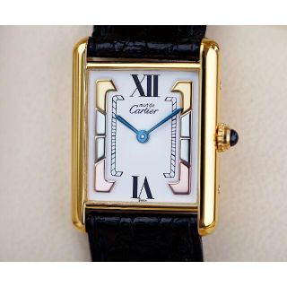 カルティエ(Cartier)の美品 カルティエ マスト タンク スリーカラーゴールド LM Cartier(腕時計(アナログ))