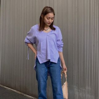 アメリヴィンテージ(Ameri VINTAGE)のAmeri◆TANK SET PULLOVER パープル(セット/コーデ)