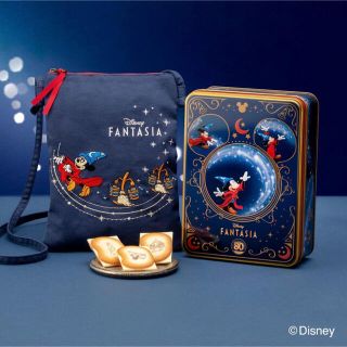 ディズニー(Disney)の新品未開封　東京ばな奈　ディズニーファンタジア  限定缶　サコッシュ付き(キャラクターグッズ)