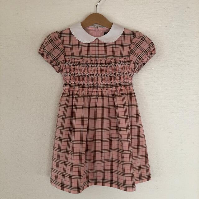 BURBERRY(バーバリー)の♡BURBERRY♡スモッキングワンピース 110 キッズ/ベビー/マタニティのキッズ服女の子用(90cm~)(ワンピース)の商品写真