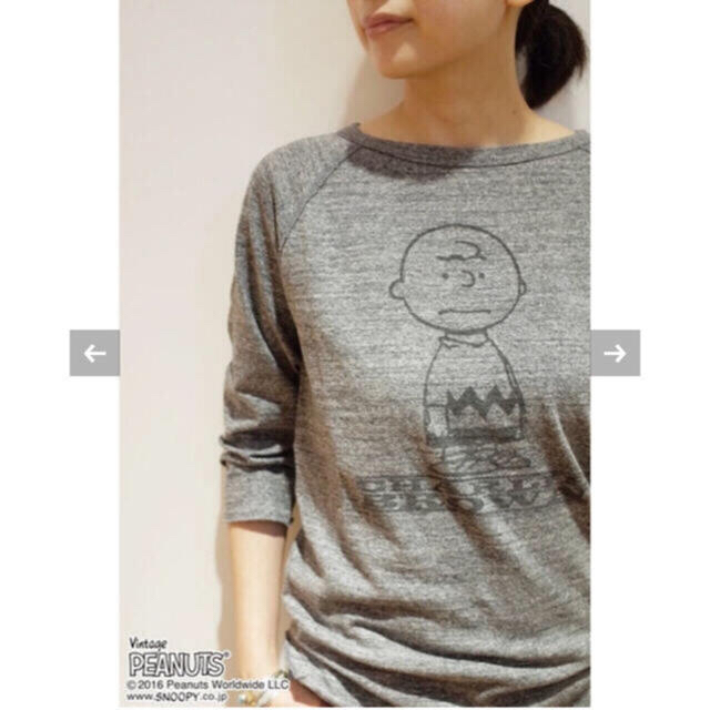 DEUXIEME CLASSE(ドゥーズィエムクラス)のDeuxieme Classe GOOD GRIEF チャーリーブラウンTシャツ レディースのトップス(Tシャツ(長袖/七分))の商品写真