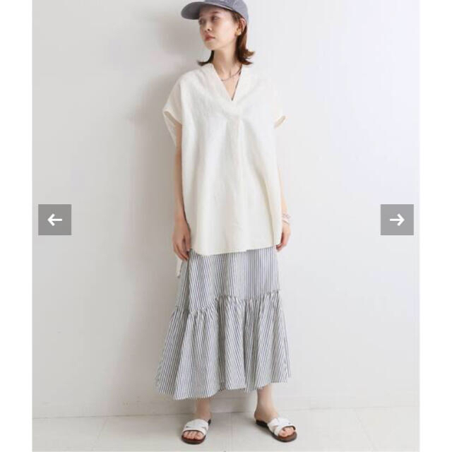 在庫限りSALEの通販 イエナ リネンノースリーブスキッパーシャツ