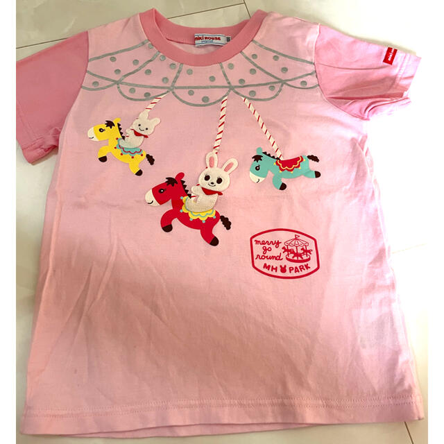 mikihouse(ミキハウス)のミキハウス　Tシャツ　うさぎ　メリーゴールド キッズ/ベビー/マタニティのキッズ服女の子用(90cm~)(Tシャツ/カットソー)の商品写真