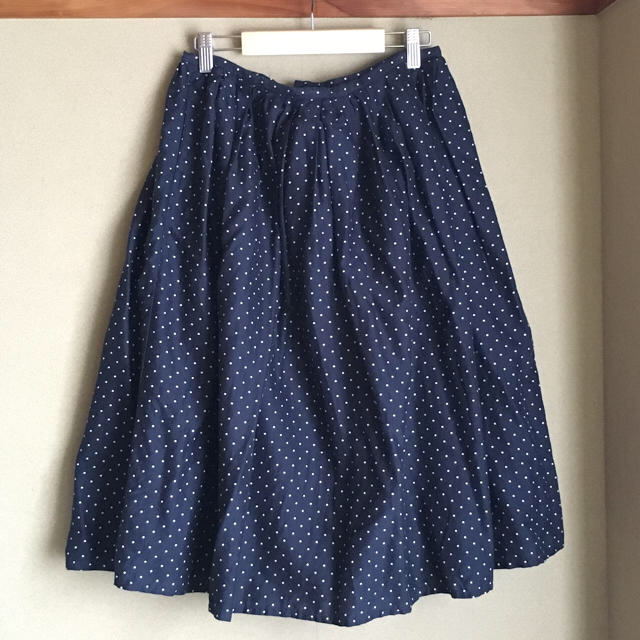MUJI (無印良品)(ムジルシリョウヒン)の無印良品 ドット柄スカート レディースのスカート(ひざ丈スカート)の商品写真