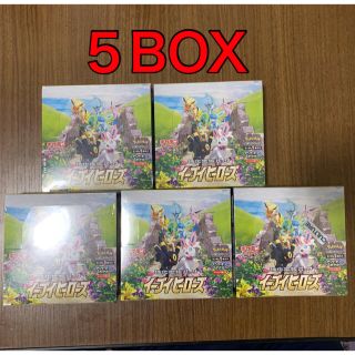 ポケモン(ポケモン)のポケモンカード　イーブイヒーローズ　5BOX シュリンク付き(Box/デッキ/パック)