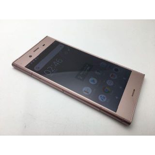 ソニー(SONY)のSIMフリー au XPERIA XZ1 SOV36 ピンク◆美品◆134(スマートフォン本体)