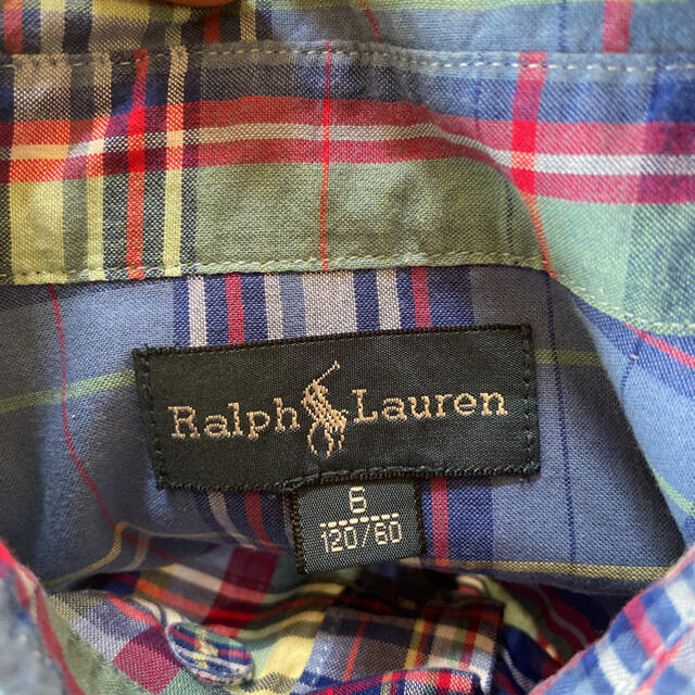 Ralph Lauren(ラルフローレン)のラルフローレン 半袖チェックシャツ キッズ/ベビー/マタニティのキッズ服男の子用(90cm~)(Tシャツ/カットソー)の商品写真