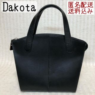 ダコタ(Dakota)のDakota トートバッグ　ハンドバッグ　レザー　革　黒　ヴィンテージ(トートバッグ)