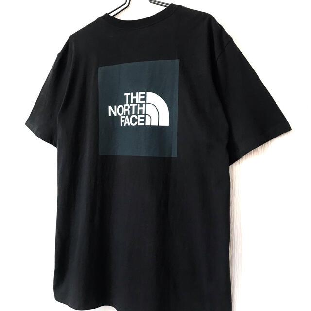 THE NORTH FACE(ザノースフェイス)の結構ビッグ ☆ 新品 ノースフェイス BOX Tシャツ 黒 グレー XXL 3L メンズのトップス(Tシャツ/カットソー(半袖/袖なし))の商品写真