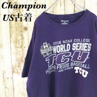 チャンピオン(Champion)の【e168】けいと様専用　US古着チャンピオン☆プリント刺繍ロゴ半袖ビッグ(Tシャツ/カットソー(半袖/袖なし))