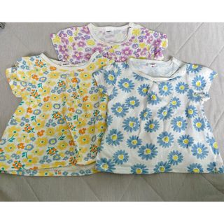 Tシャツ 80サイズ 子供服 ベビー服 花柄(Ｔシャツ)